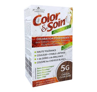 COLORATION ADVANCED 5G CHATIN CLAIR DORE 130ML COLOR & SOIN