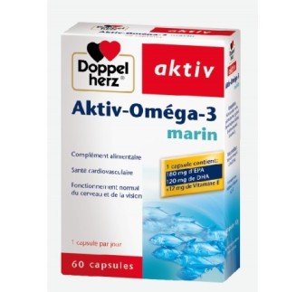 DOPPEL HERZ AKTIV-OMEGA-3 MARIN 60 CAPSULES