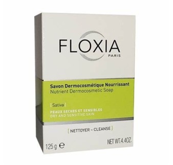 FLOXIA Savon Dermocosmetique Nourrissant Peaux Sèches et Sensibles