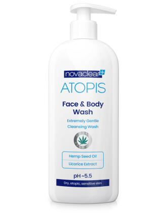 NOVACLEAR ATOPIS GEL NETTOYANT VISAGE & CORPS PH5 500ML