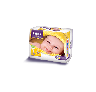 Lilas Couches Bébé Confort Max Actif Pharmacie Taille 1 -  2 à 4 Kg
