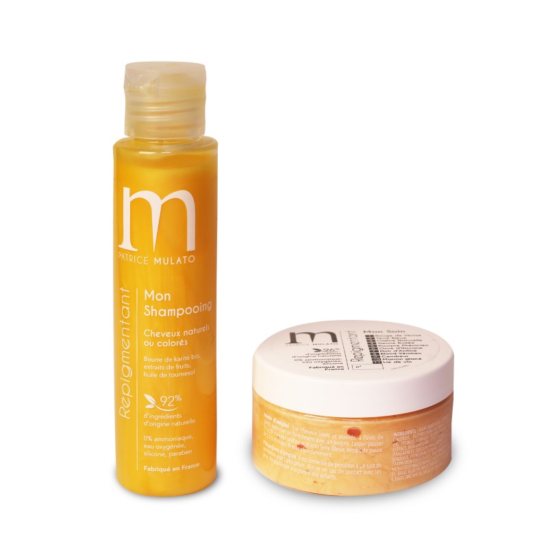 KIT REPIGMENTANT OCRE D’HAVANE SHAMPOING & SOIN PATRICE MULATO