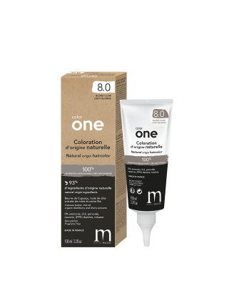 COLOR ONE Coloration naturelle 8.0 blond clair - 100 ml