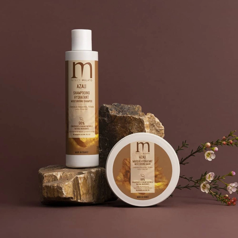 PATRICE MULATO - KIT AZALI HYDRATANT shampooing et masque cheveux bouclés 200ml PATRICE MULATO - KIT AZALI HYDRATANT shampooing et masque cheveux bouclés 200ml
