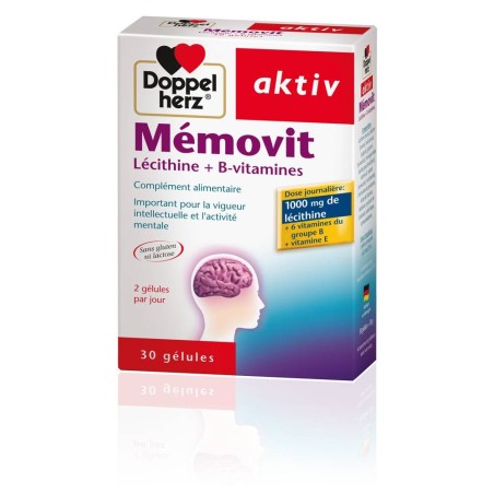 DOPPELHERZ AKTIV MEMOVIT Lécithine + B-vitamines - 30 Gélules