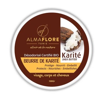 ALMAFLORE Beurre de Karité désodorisé - 150 g