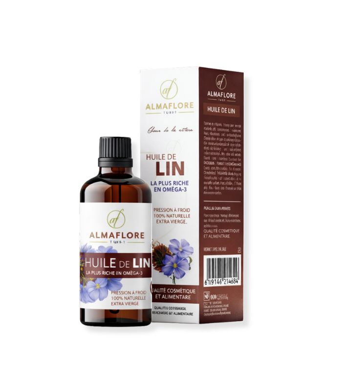ALMAFLORE HUILE DE GRAIN DE LIN 50ML