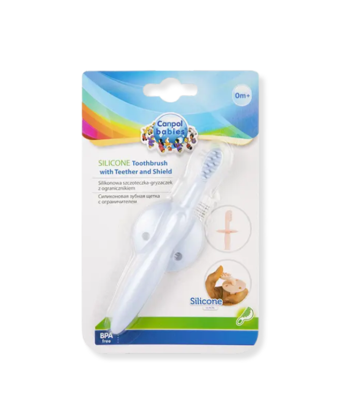 CANPOL BAD +ANNEAU DE DENTITION SILICONE BLEU 51500