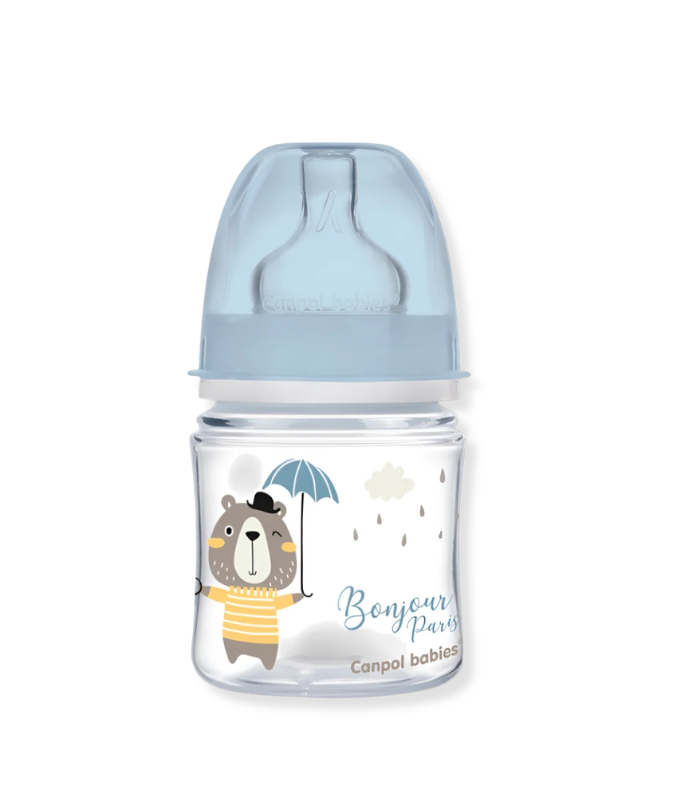 CANPOL BIB ANTI COLIQ PP LARGE BONJOUR PARIS BLEU 35231 120ML