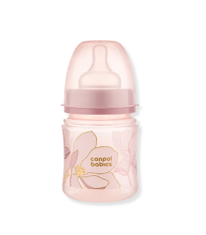 CANPOL BIB ANTI COLIQUE GOLD PINK 120ML 35239