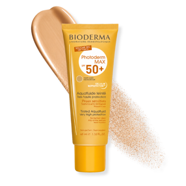 BIODERMA PHOTODERM MAX 50+ AQUAFLUIDE TEINTE DORE 40ML