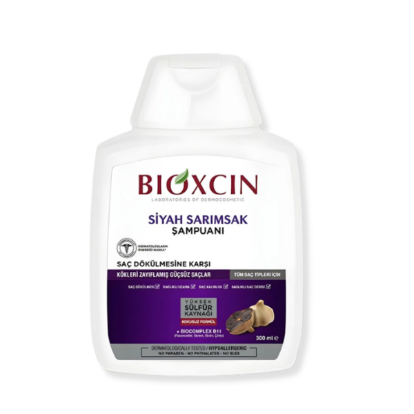 BIOXSINE SHAMP ANTI-CHUTE A AIL NOIR 300ML