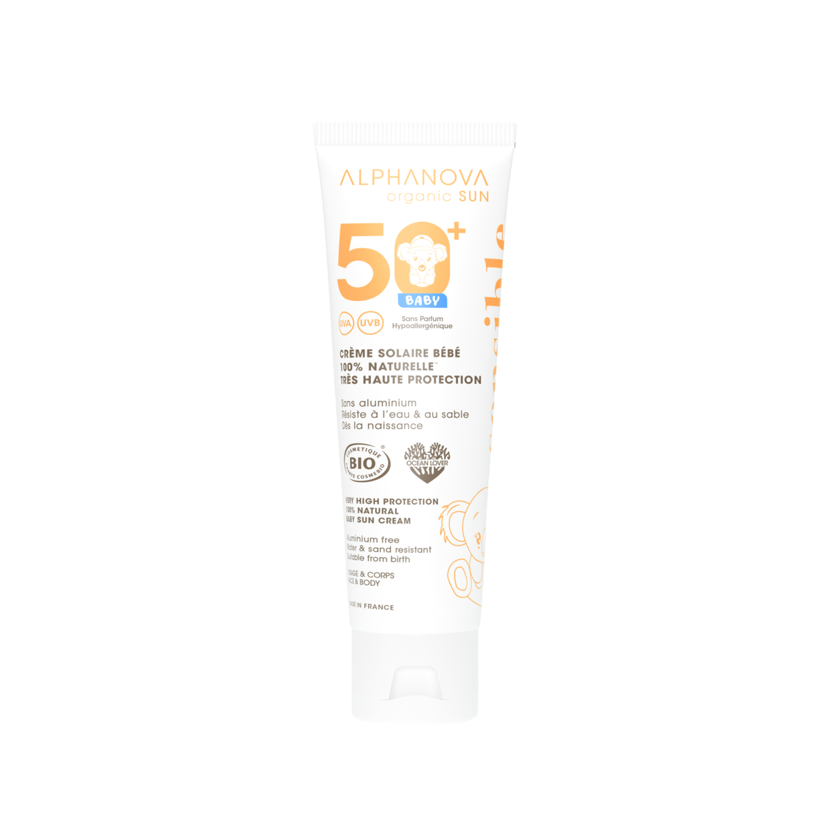 ALPHANOVA ECRAN LAIT SOLAIRE BEBE SPF50+ PNS 50G ALPHANOVA ECRAN LAIT SOLAIRE BEBE SPF50+ PNS 50G – Image 1