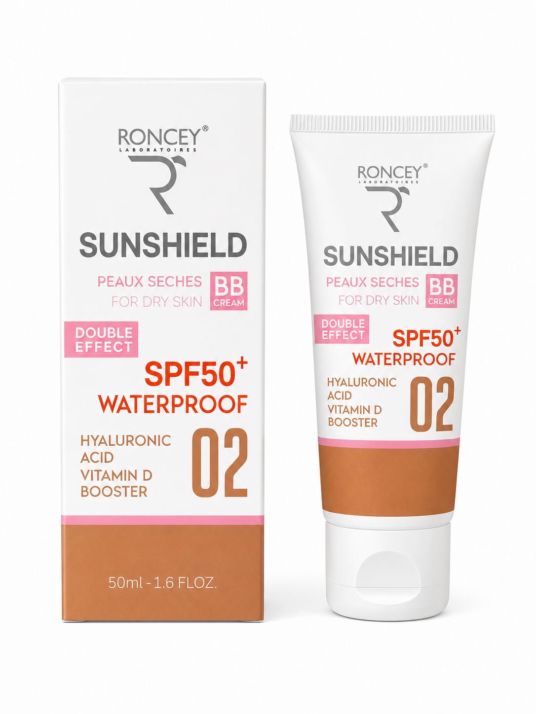 RONCEY ECRAN SUNSHIELD PS TEINTE 02 BB CR 50ML RONCEY ECRAN SUNSHIELD PS TEINTE 02 BB CR 50ML – Image 1