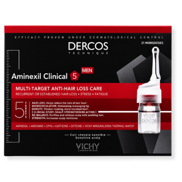 VICHY DERCOS AMINEXIL AMPOULES HOMME 6ML*21 2748