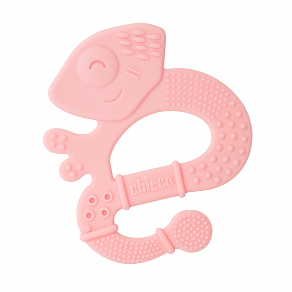 CHICCO ANNEAU DE DENTITION IGUANE 2M+ ROSE
