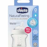 CHICCO BIB EN VERRE BLEU 150ML