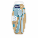 CHICCO CUILLERE SILICONE 6M+ BOY 61853