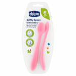 CHICCO CUILLERE SILICONE 6M+ GIRL 61846