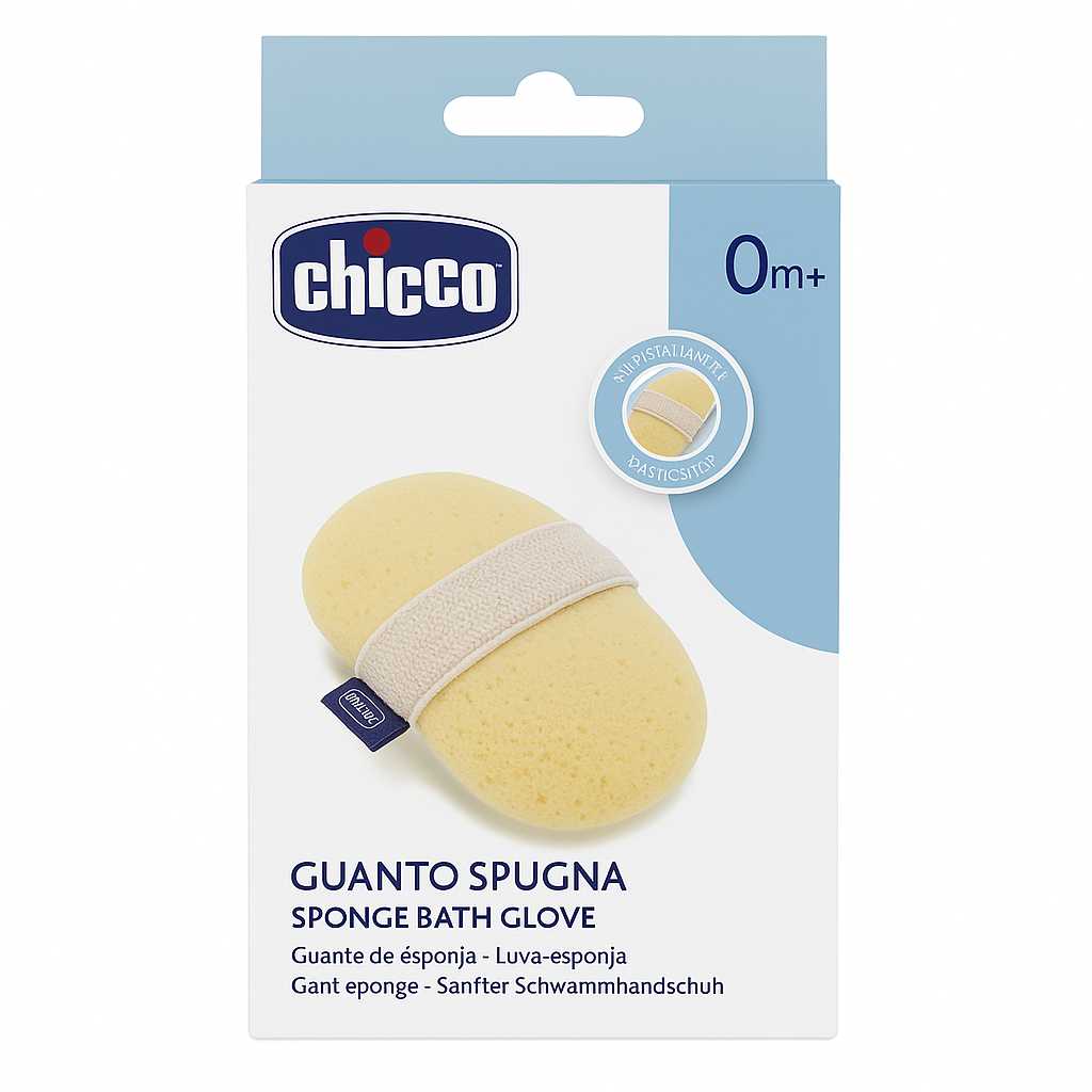 chicco-eponge-gant-baby-moments-0m- CHICCO EPONGE GANT BABY MOMENTS 0M+ – Image 1