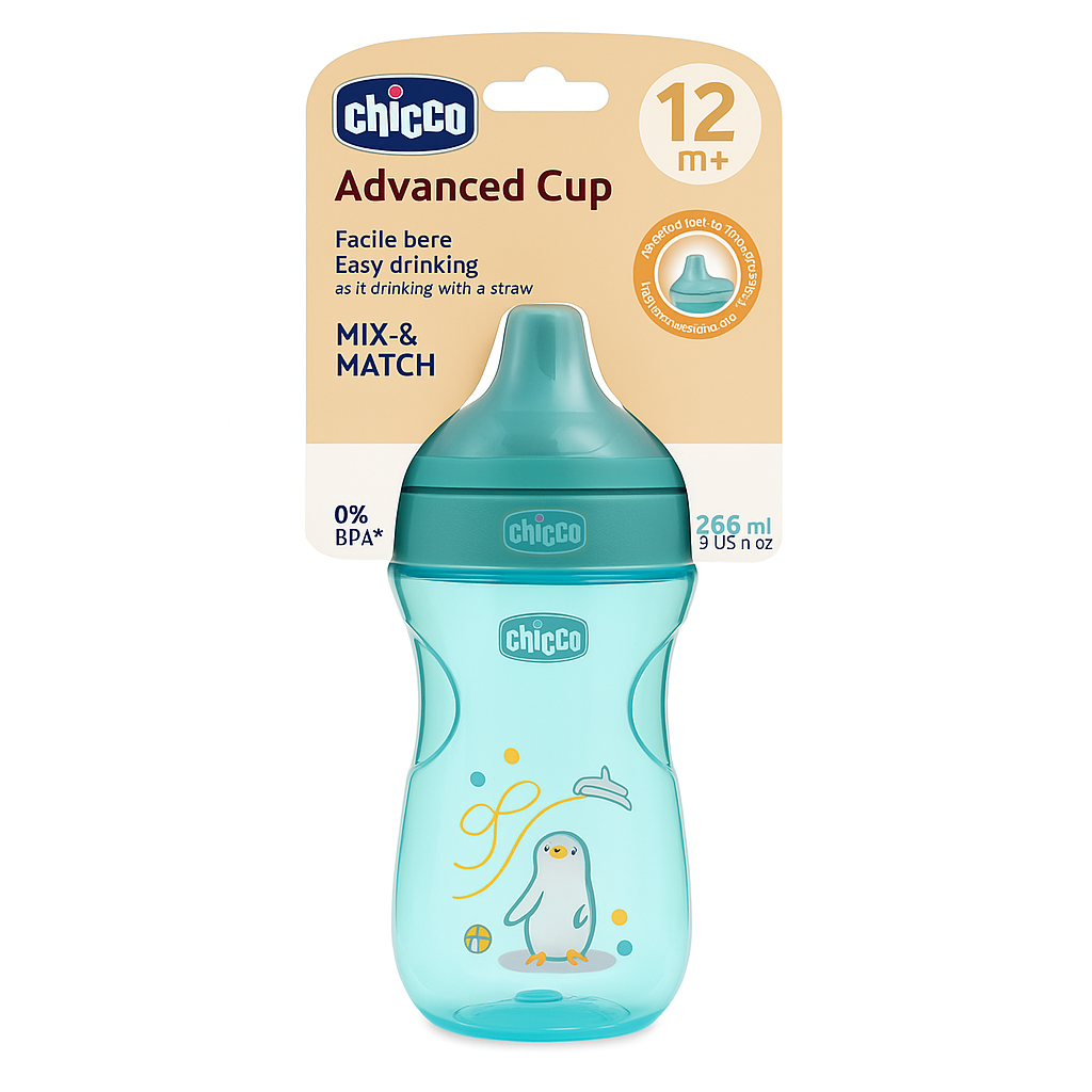 chicco-tasse-advanced-12m--boy-266ml CHICCO TASSE ADVANCED 12M+ BOY 266ML – Image 1