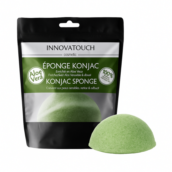 H2M INNOVATOUCH EPONGE KONJAC VERT ALOE VERT