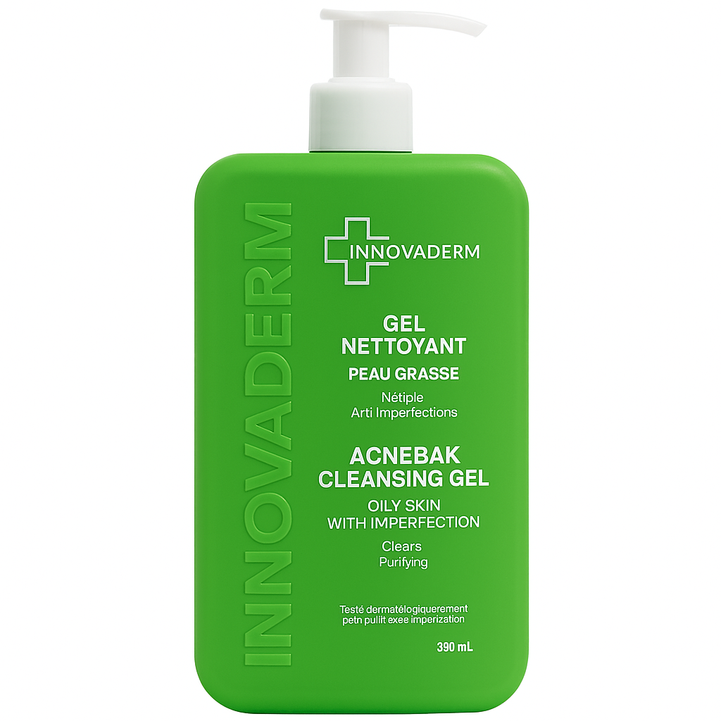 innovaderm-gel-nett-acnebak-pg-380ml INNOVADERM GEL NETT ACNEBAK PG 380ML – Image 1