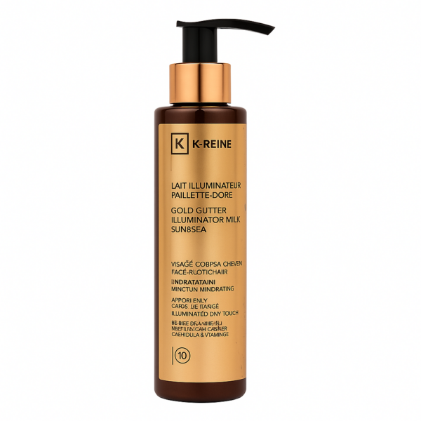 K-REINE LAIT ILLUMINATEUR PAILLETE DORE CHX ET CORPS 150ML