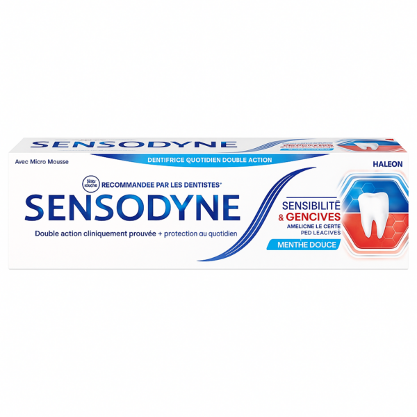 SENSODYNE DENTIFRICE SENSIBILTE ET GENCIVES 75ML