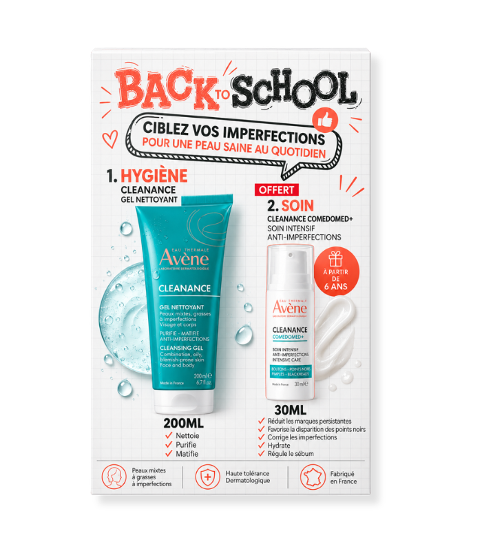 AVENE CLEANANCE COMEDOMED+ 30ML + GEL NETTOYANT CLEANANCE 200ML OFFERT