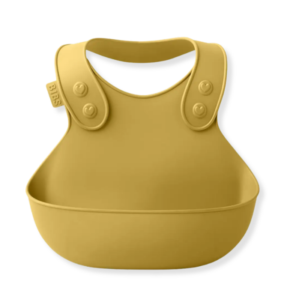 BIBS_Bavoir_Silicone_Moutarde_avec_Bac_de_Récupération[1]