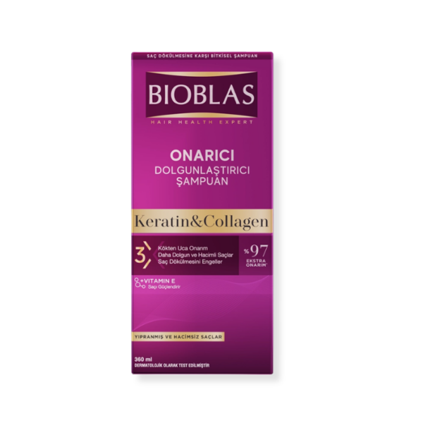 BIOBLAS SHAMP COLLAGEN+KERATIN 360ML