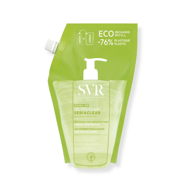 SVR SEBIACLEAR GEL MOUSSANT RECHARGE 400ML